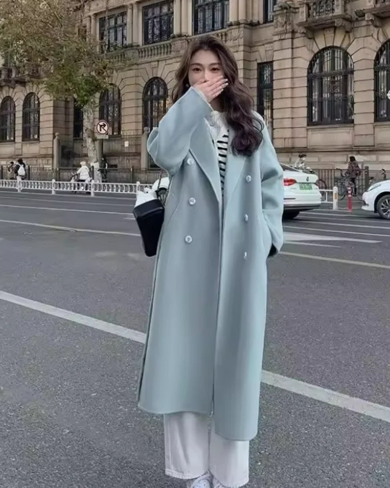 Women's Straight-Cut Lapel Overcoat – Nadia – view 6