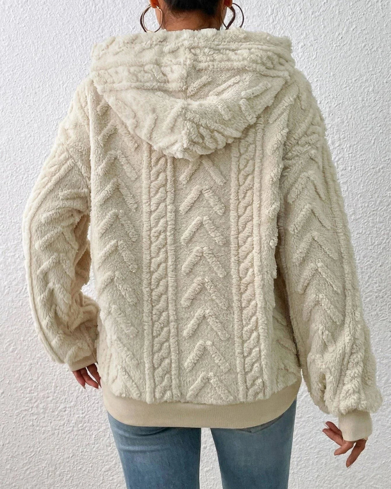 Women's Sherpa Hooded Sweatshirt – Bia – view 2