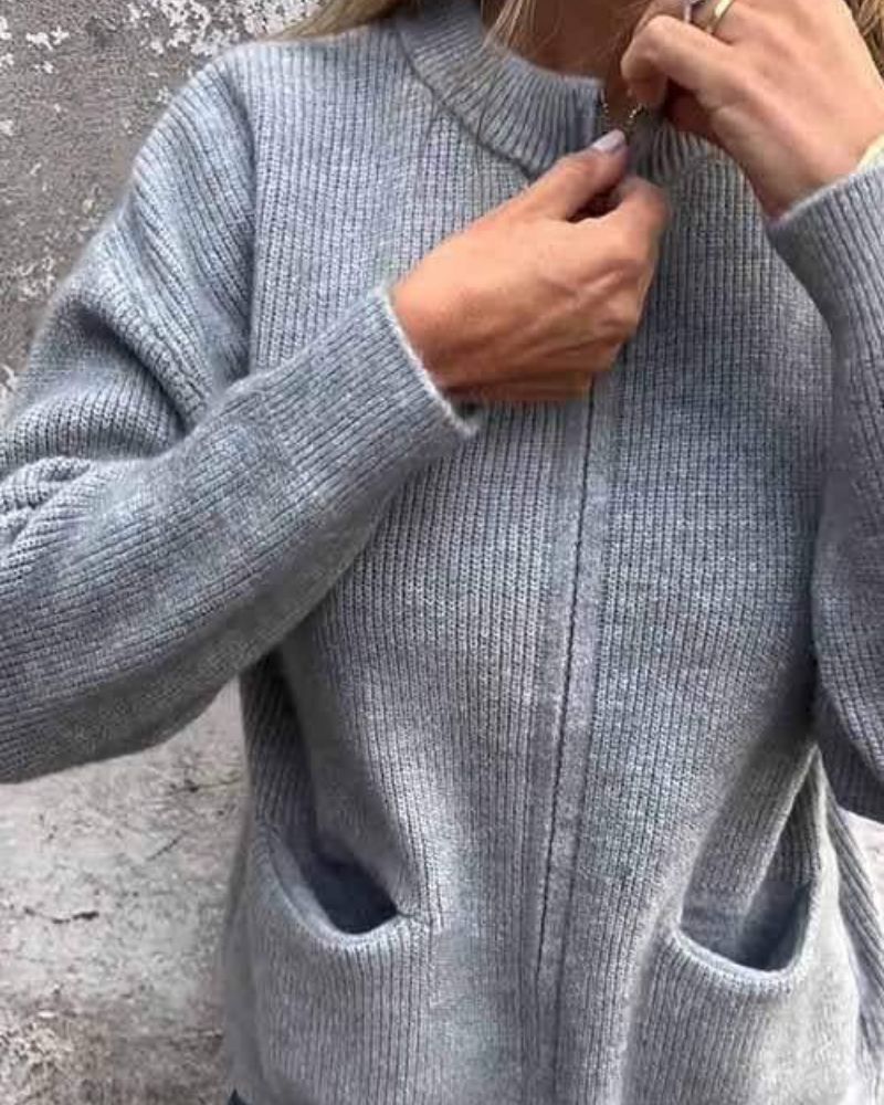 Women's Knit Cardigan with Pockets – Quelia