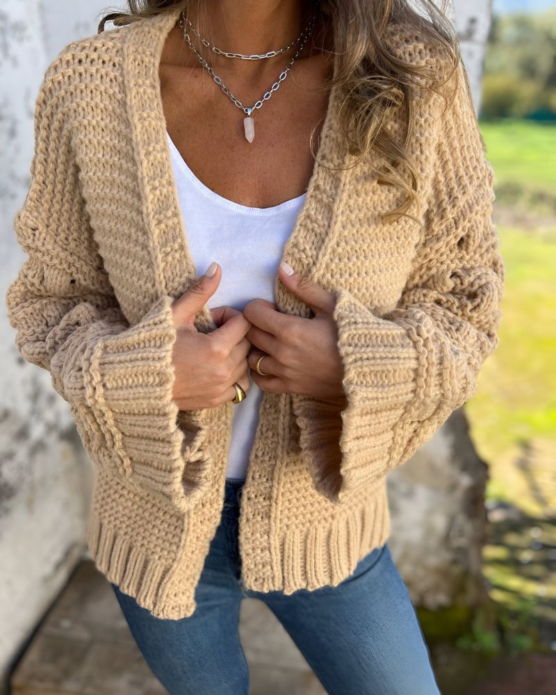 Women's Hand-Knit Cardigan – Carol