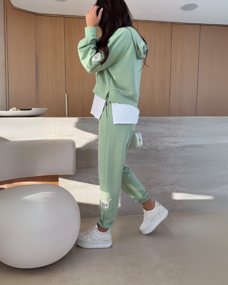 Women's Comfy Hooded Sweatsuit Set – Gabi – view 3