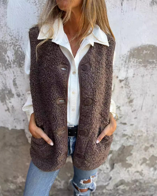 Women's Fleece-Lined Vest – Daniela