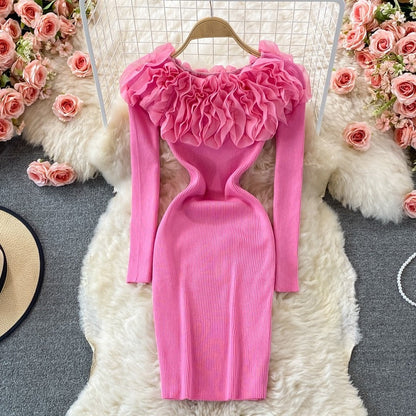 Women's Knit Dress – Larkin – Pink