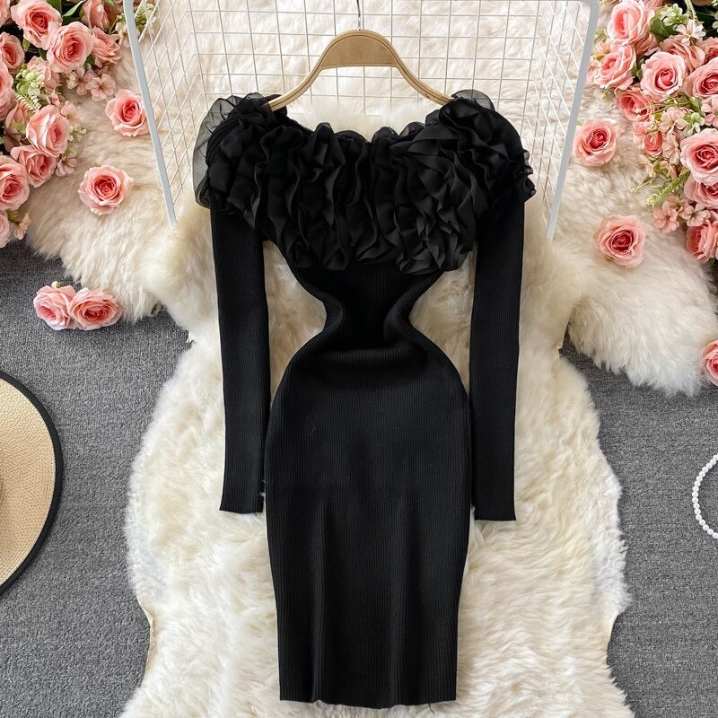 Women's Knit Dress – Larkin – Black