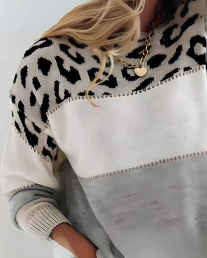 Women's Leopard-Print Knit Sweater – Helena – view 2