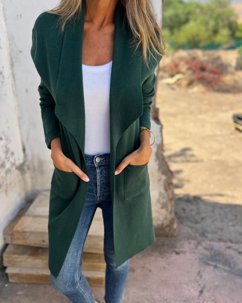 Women's Lightweight Cardigan-Style Coat – Egona