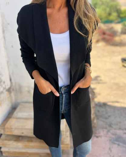 Women's Lightweight Cardigan-Style Coat – Egona – view 3