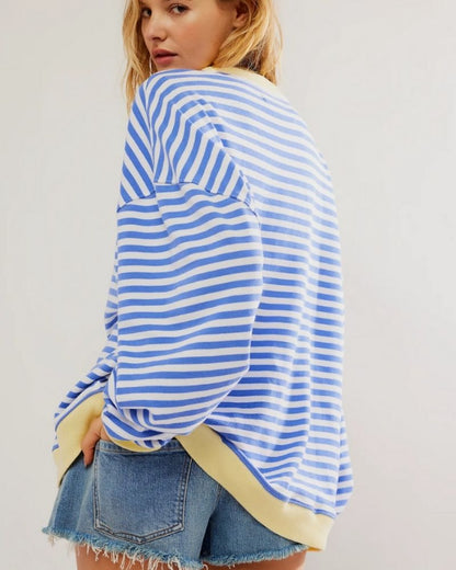 Striped Oversized Blouse – Rebeca