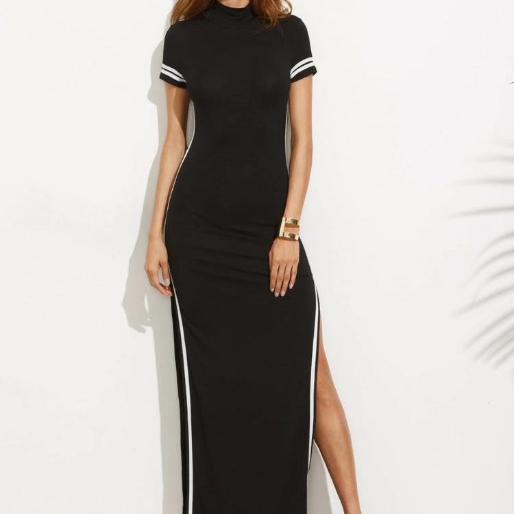 Women's Midi Dress with Slit – Liliane