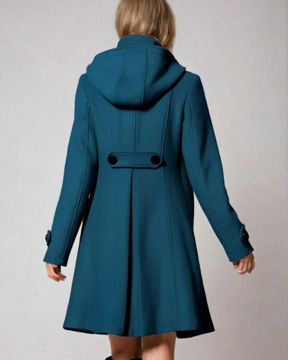 Women's Fitted Hooded Coat – Elaine