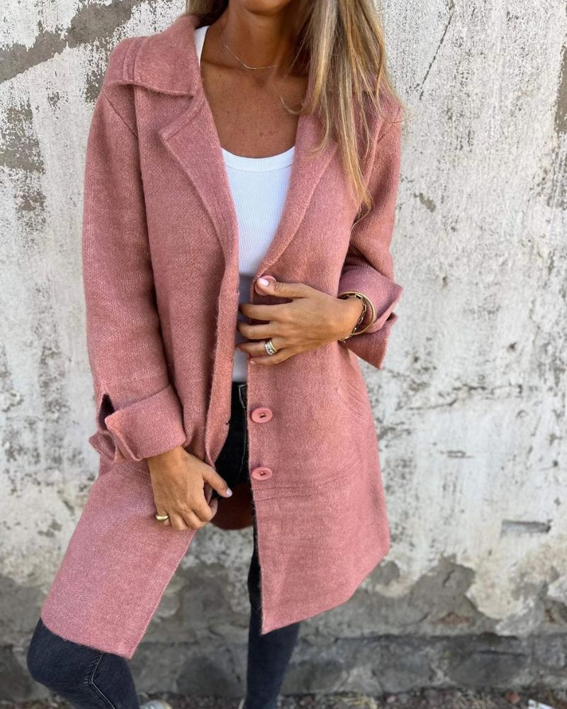 Women's Structured Tailored Blazer – Mila – Pink