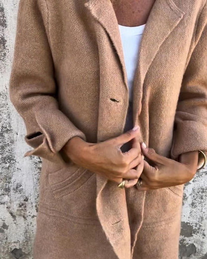 Women's Structured Tailored Blazer – Mila – Khaki