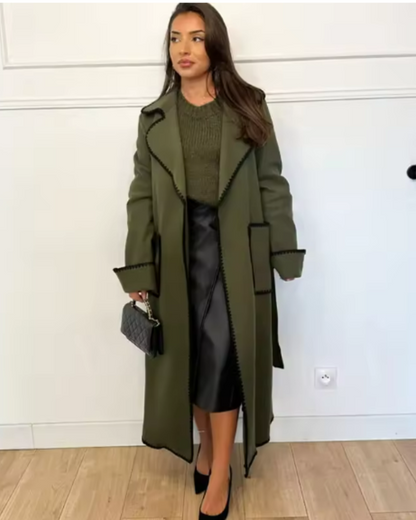 Women's Tailored Overcoat – Bela – Green