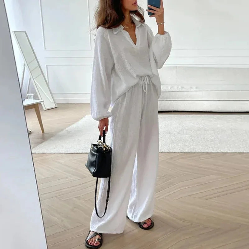 Women's Linen Two-Piece Set – Susannah