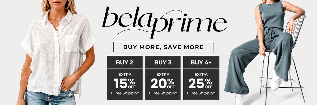 Shop Bela Prime — women's fashion: dresses, sets, blouses and sweaters. Free shipping across the U.S.