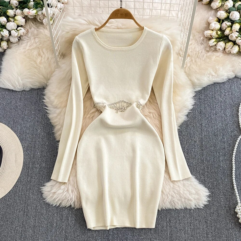 Women's Long-Sleeve Dress – Maeve – White