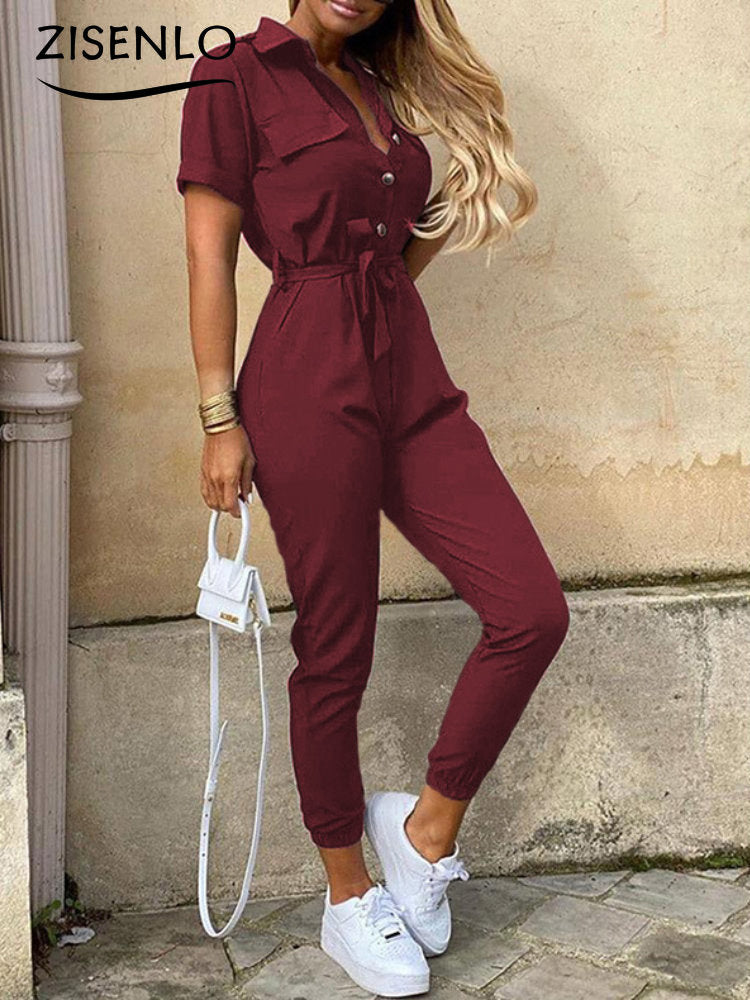 Women's Bomber-Style Jumpsuit – Evelyn – view 2