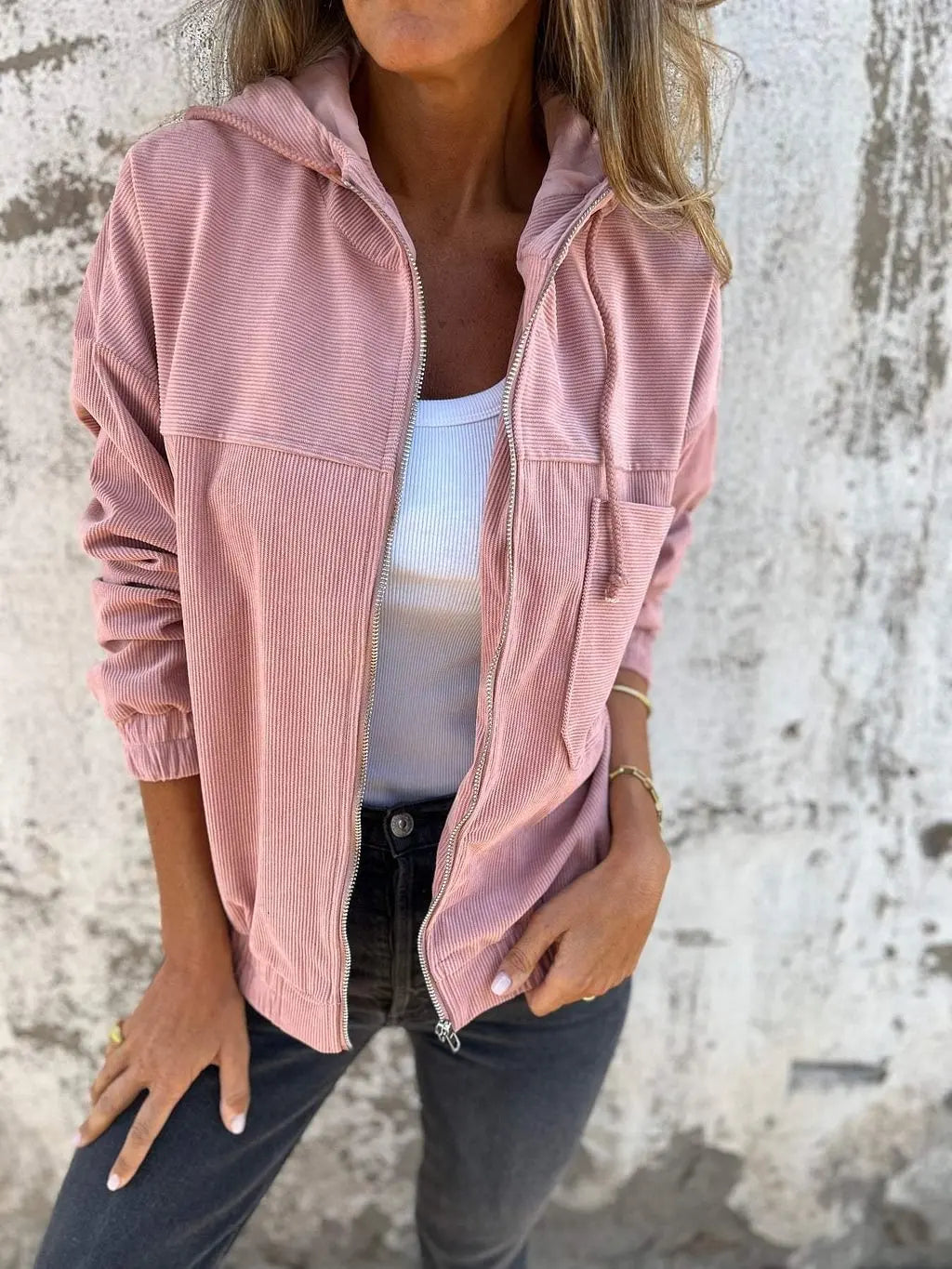 Women's Velvet Jacket – Jess – Pink