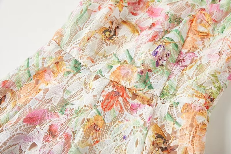 Women's Long Floral Dress – Bruna – view 8