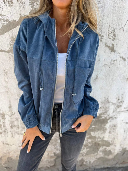 Women's Velvet Jacket – Jess – Blue