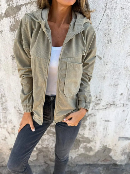 Women's Velvet Jacket – Jess – Beige