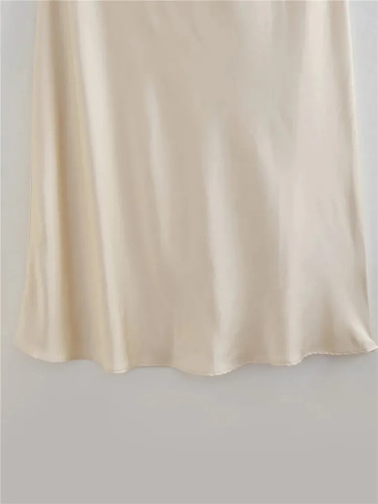 Women's Long Solid Halter Dress – Selma – view 5