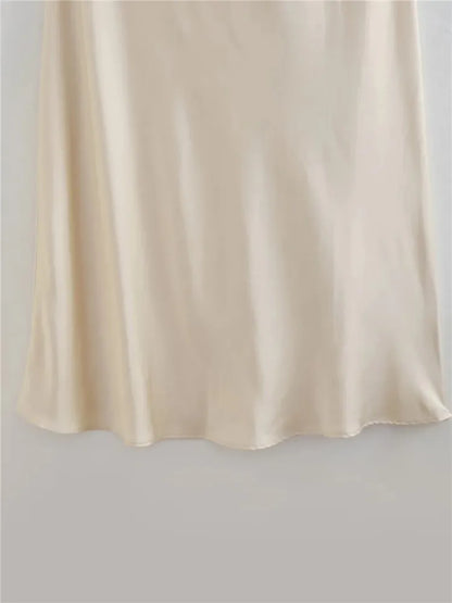 Women's Long Solid Halter Dress – Selma – view 5
