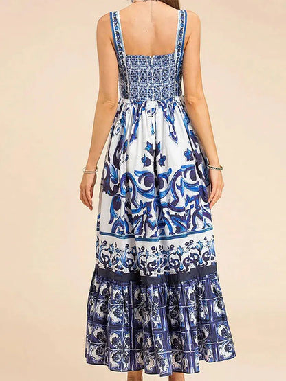 Women's Long Printed Dress – Kai – view 5