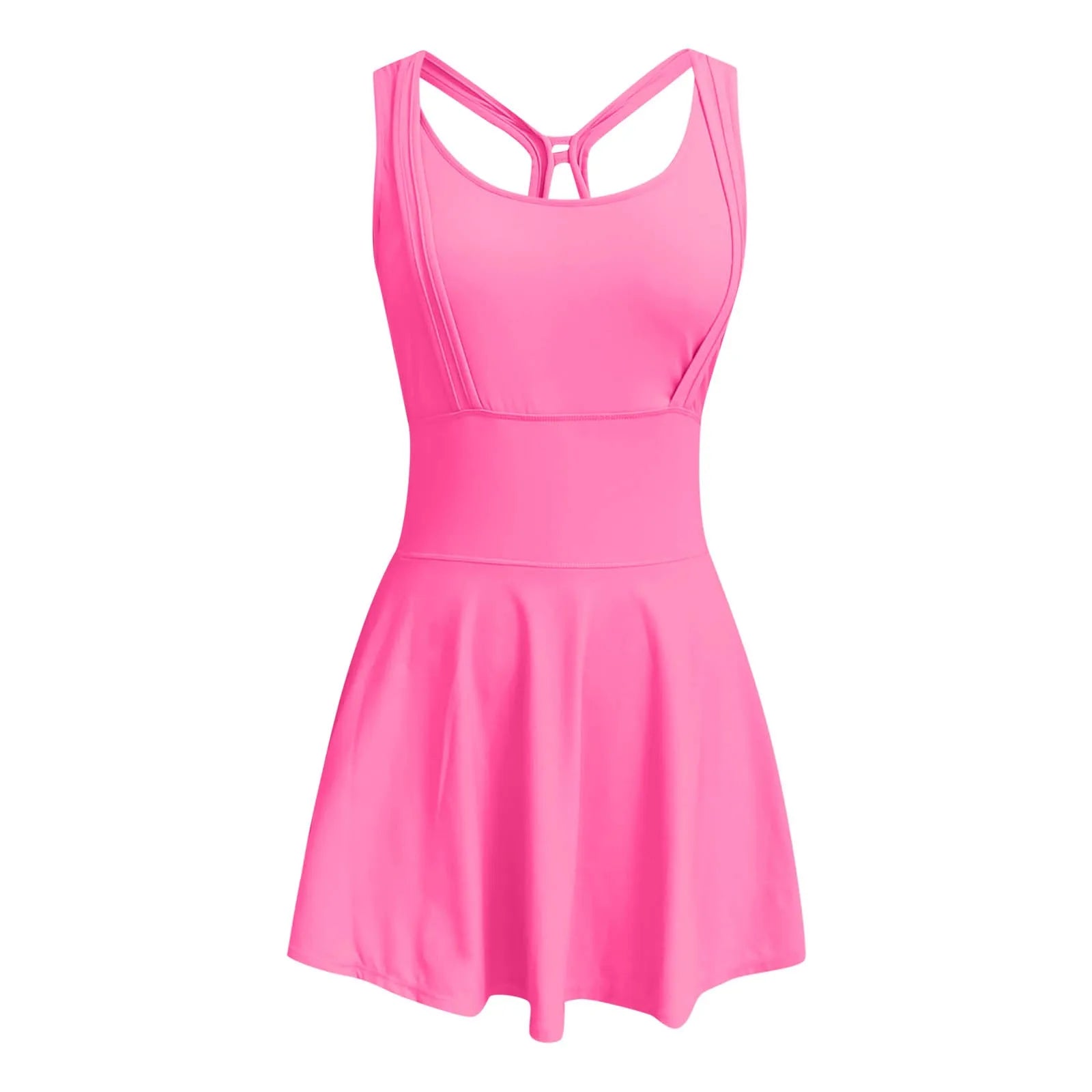 Tank Dress with Built-In Shorts – Willow – Pink