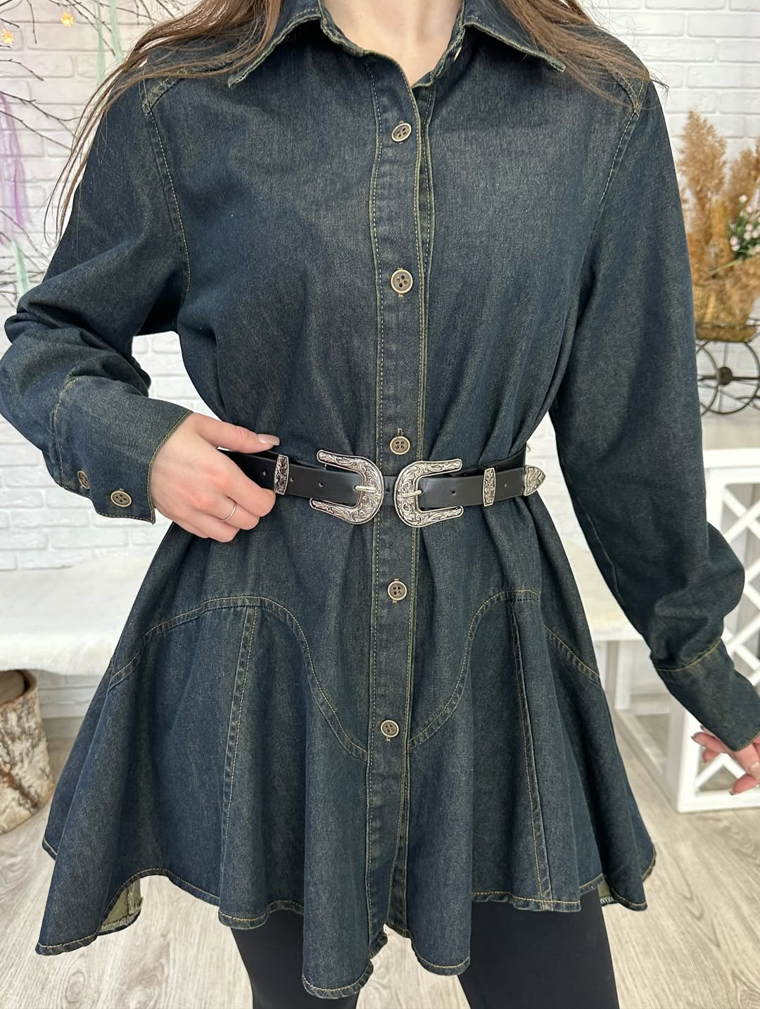 Women's Denim Dress – Kendi – view 7