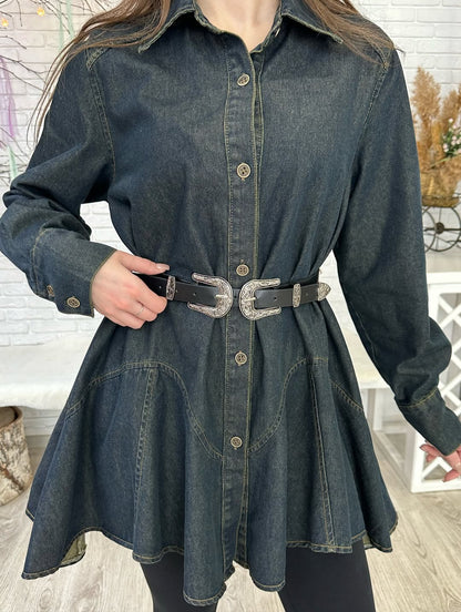 Women's Denim Dress – Kendi – view 7