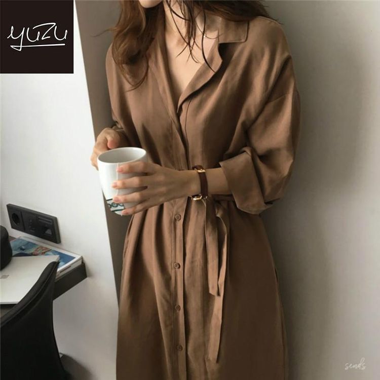 Women's Satin-Collar Dress – Paty – view 4