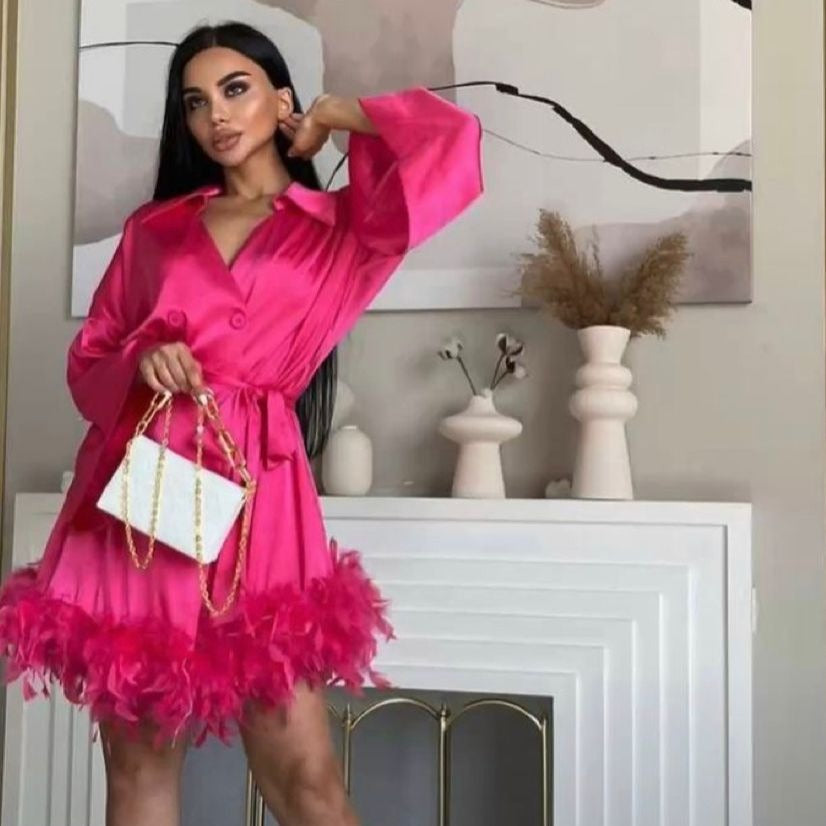Women's Vintage Dress – Manon – Pink