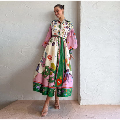 Women's Printed Dress – Heidi