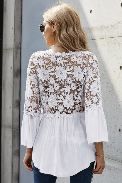 Women's Lace-Back Blouse – Fleur – view 14