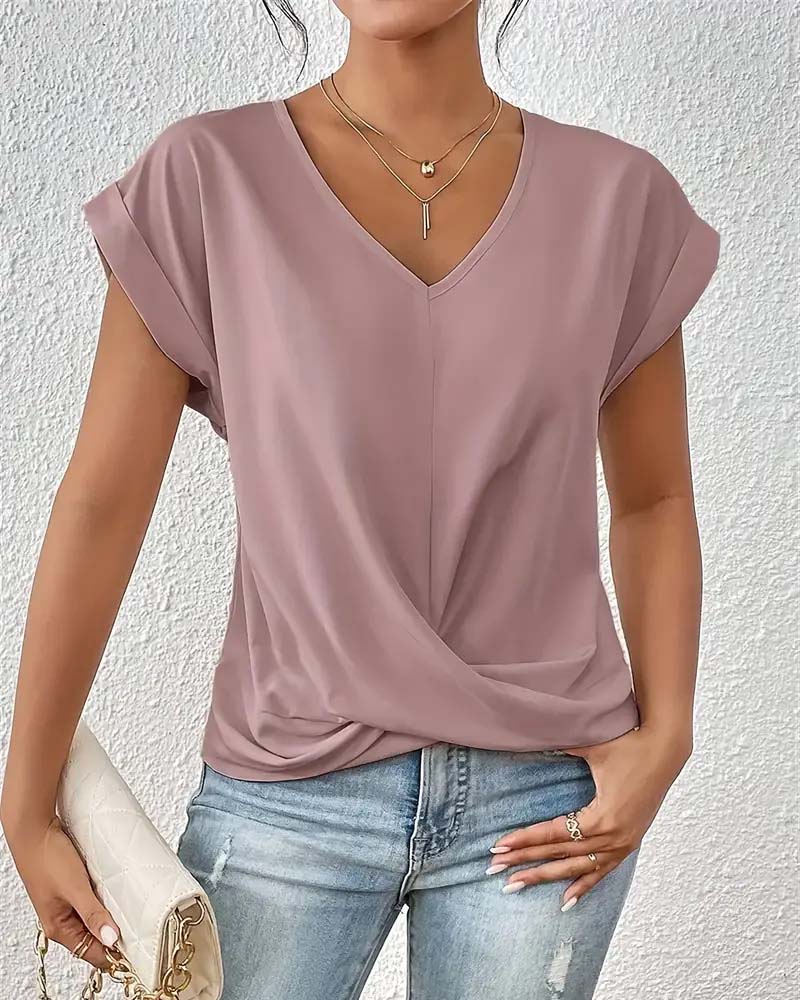Women's Elegant Short-Sleeve Tee – Livia – view 4
