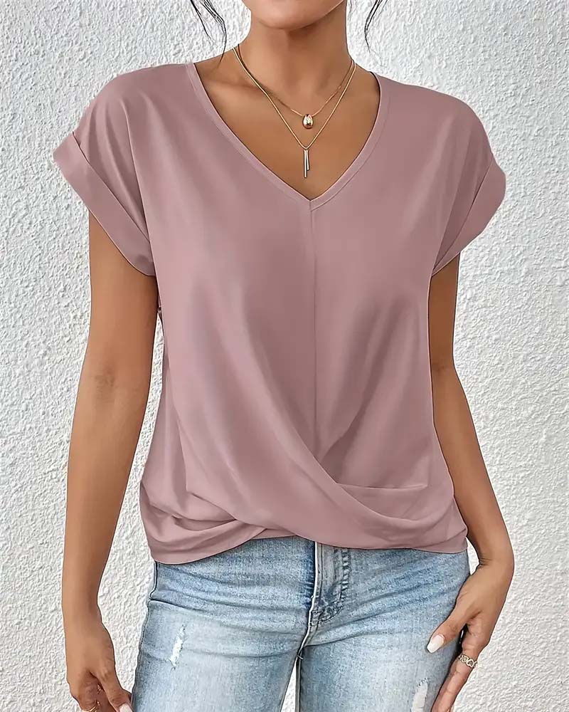 Women's Elegant Short-Sleeve Tee – Livia – view 3
