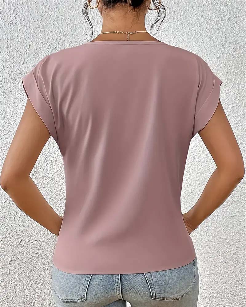 Women's Elegant Short-Sleeve Tee – Livia