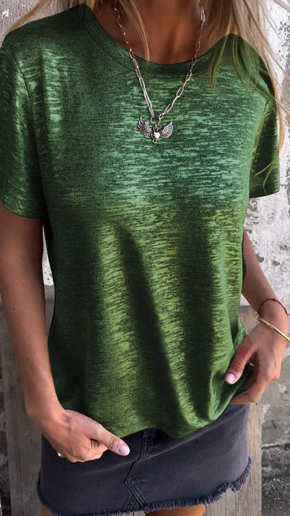 Women's Crewneck Tee – Nicole – Green
