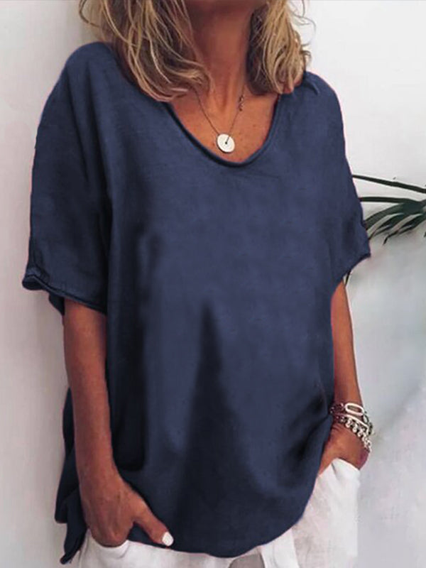 Women's Short-Sleeve Tee – Mariene – Navy
