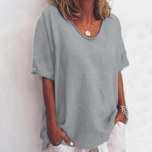 Women's Short-Sleeve Tee – Mariene – Gray