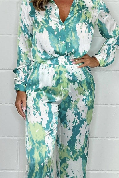 Casual Printed Satin Set – Dinah – view 2