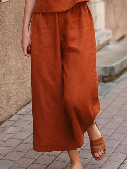 Two-Piece Set with Solid Relaxed Shirt and Pants – Lorelei – view 2