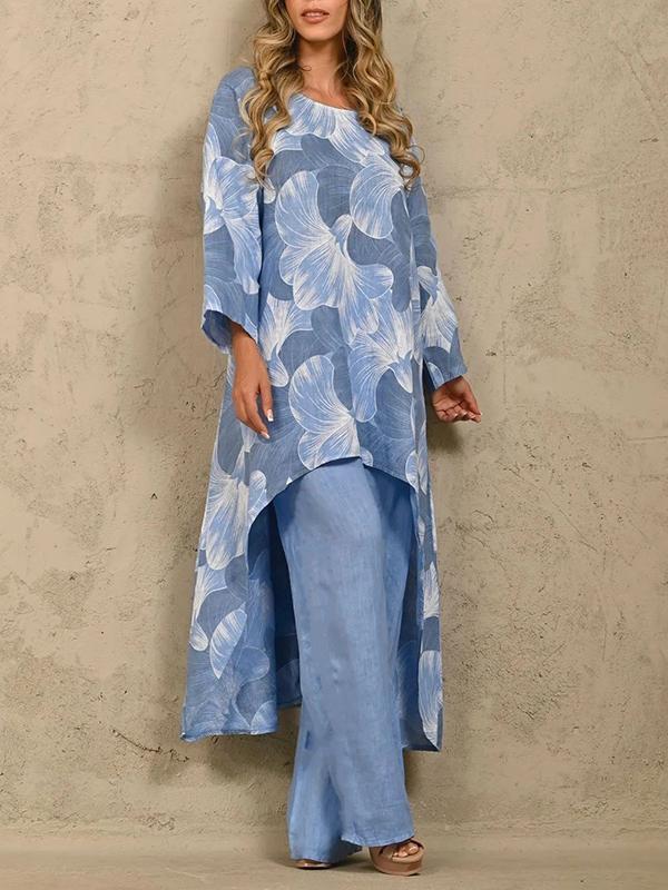 Two-Piece Set with Printed Long-Sleeve Sweater – Juno – view 2