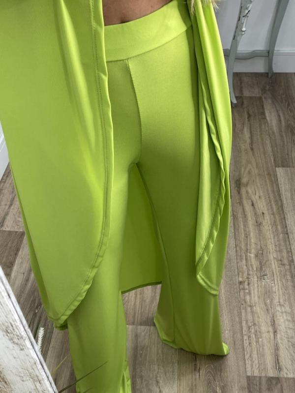 Two-Piece Set with Slit Top and Casual Pants – Vita – view 4
