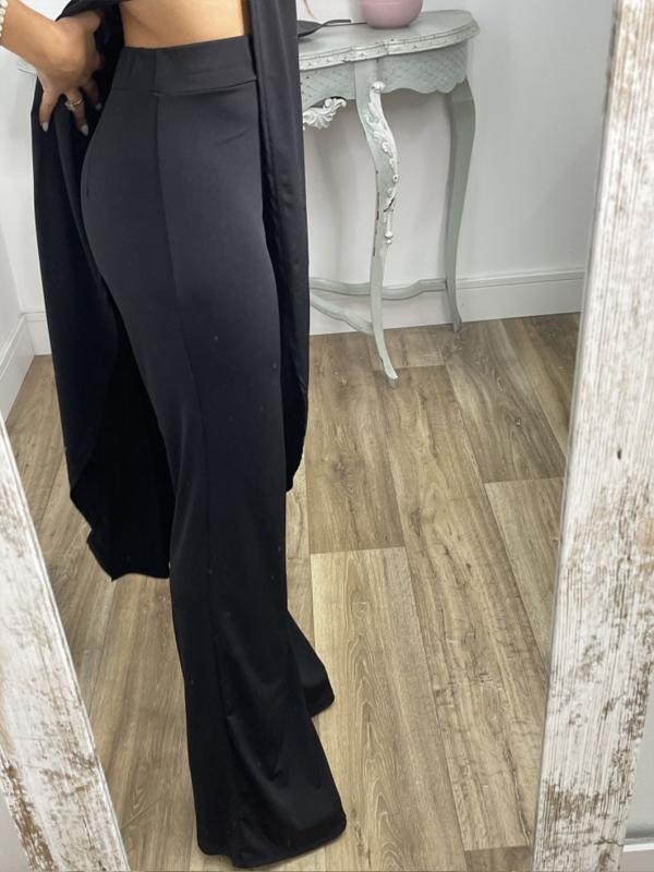 Two-Piece Set with Slit Top and Casual Pants – Vita – view 7