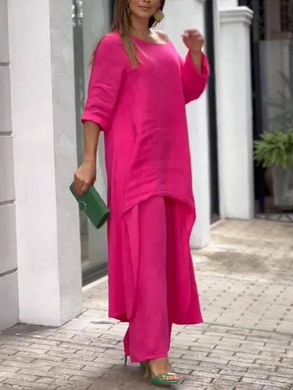 Women's Solid Two-Piece Set – Camille – view 3