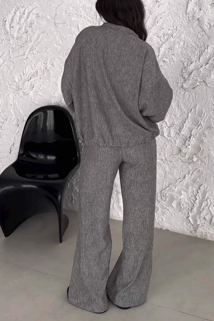 Women's Casual Solid Tie-Front Two-Piece Set – Nina – view 2