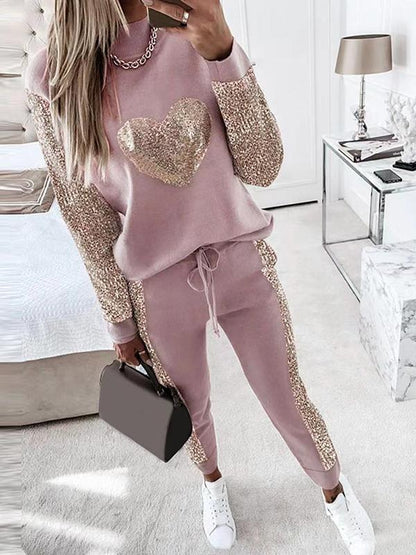 Women's Casual Love Sequin Set – Henrietta