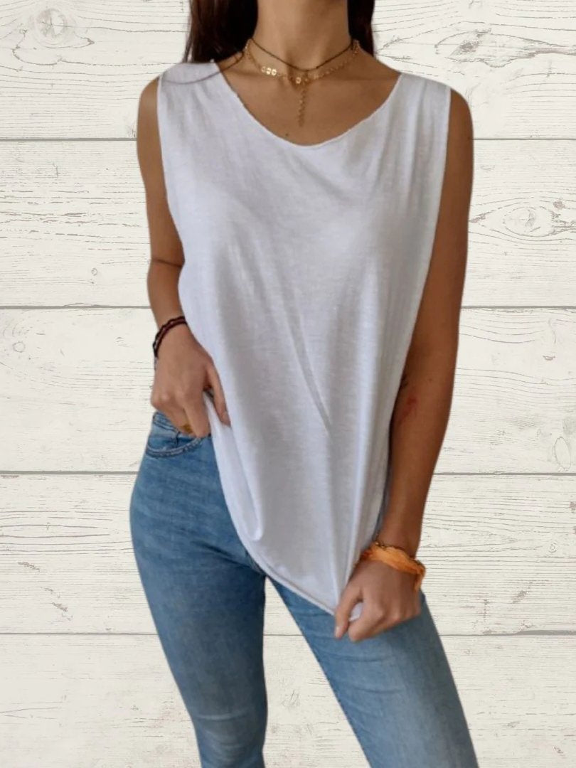 Women's Casual Solid Top and Cami Two-Piece Set – Malva – view 18